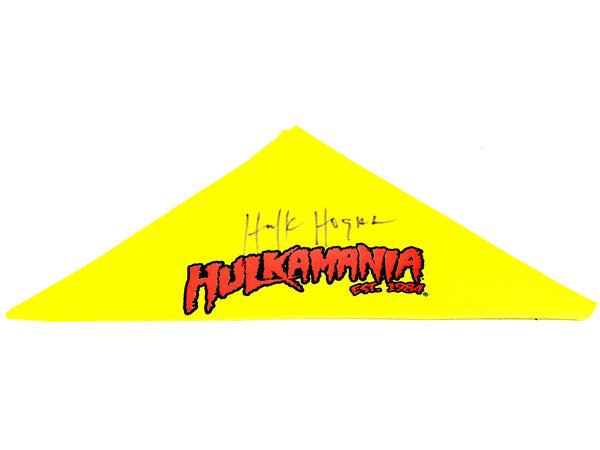 Signed Yellow Hulkamania Bandana