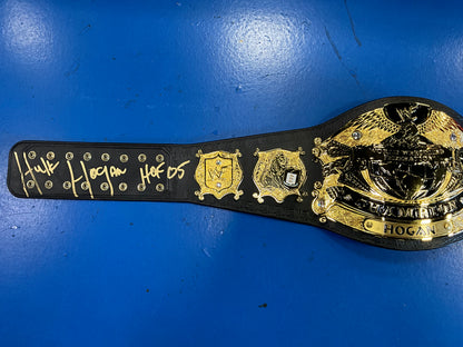24kt Gold Plated Hulk Hogan Undisputed World Heavyweight Championship SIGNED Replica Title Belt