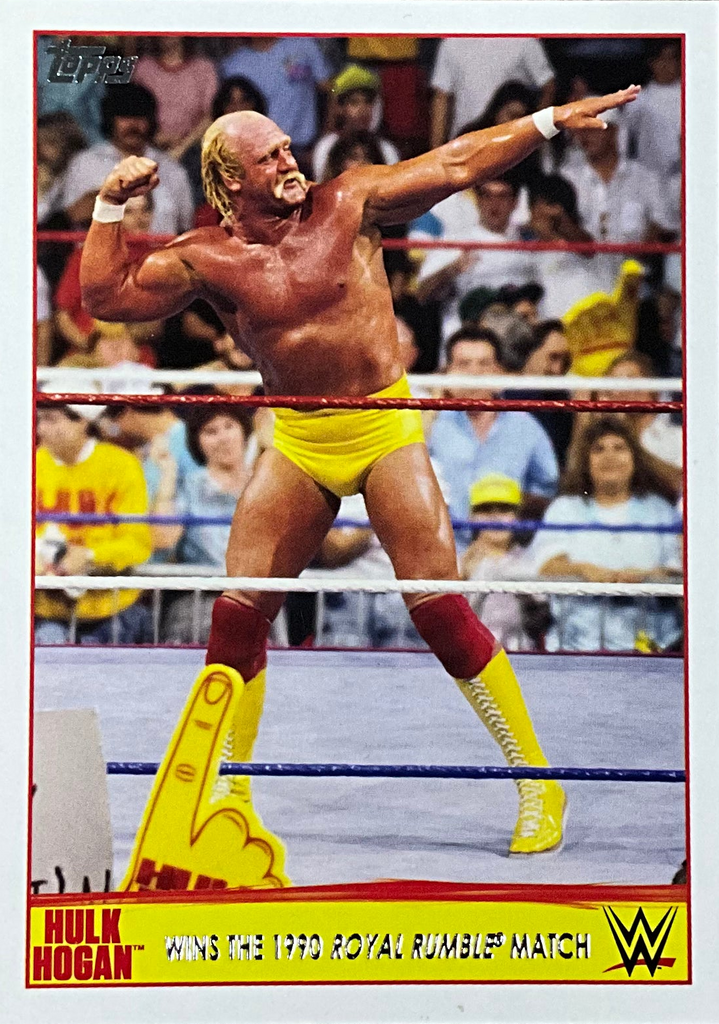 Topps Hulk Hogan Wins The 1990 Royal Rumble 10 of 40 trading card