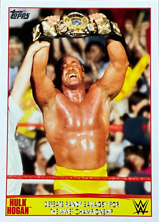 Topps Hulk Hogan Defeats Randy Savage 8 OF 40 Trading Card
