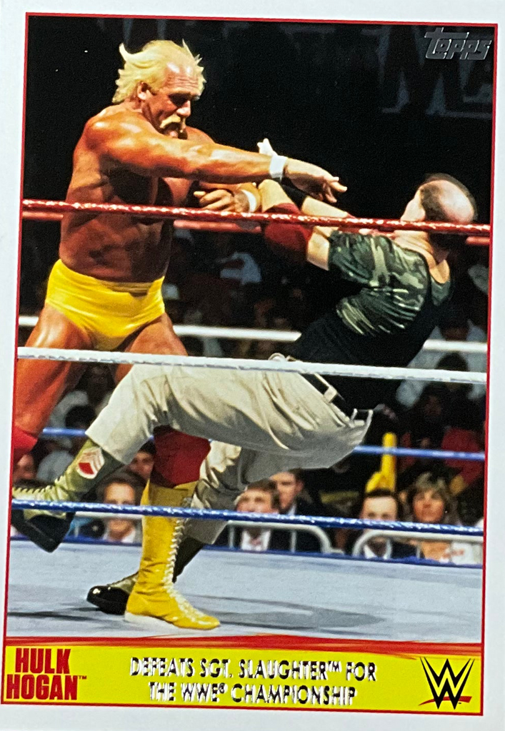 Topps Hulk Hogan Defeats SGT. Slaugther 14 of 40 Trading Card