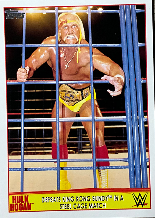 Topps Hulk Hogan Defeats King Kong Buddy 3 of 40 Trading Card