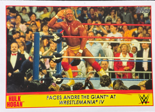 Topps Hulk Hogan Faces Andre 6 of 40 Trading Card