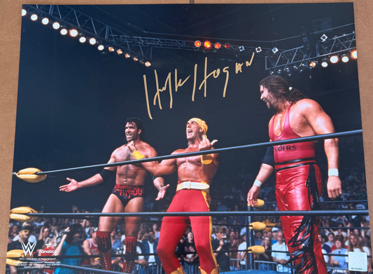 WWE Fanatics Original Third Man Hulk Hogan Autographed 16x20 Poster