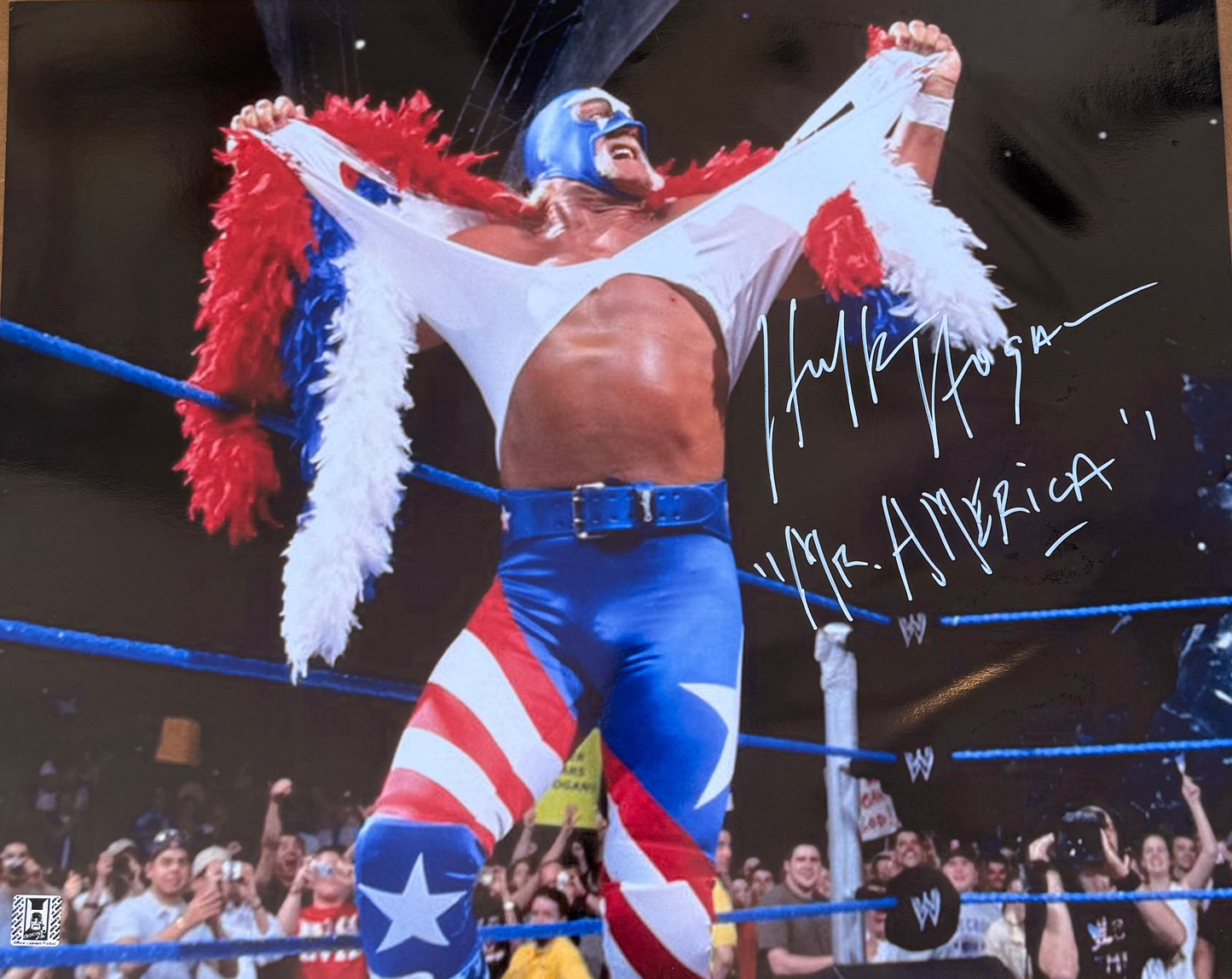 Hulk Hogan Mr. America Autographed 16x20 Poster (Horizontal)