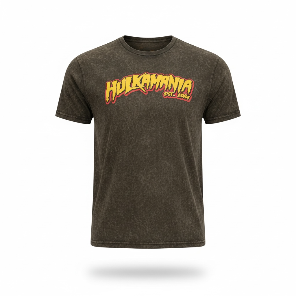 Hulkamania Mineral Wash Adult T-Shirt