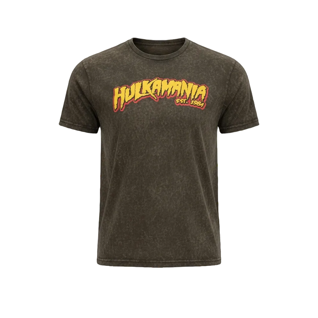 Hulkamania Mineral Wash Adult T-Shirt