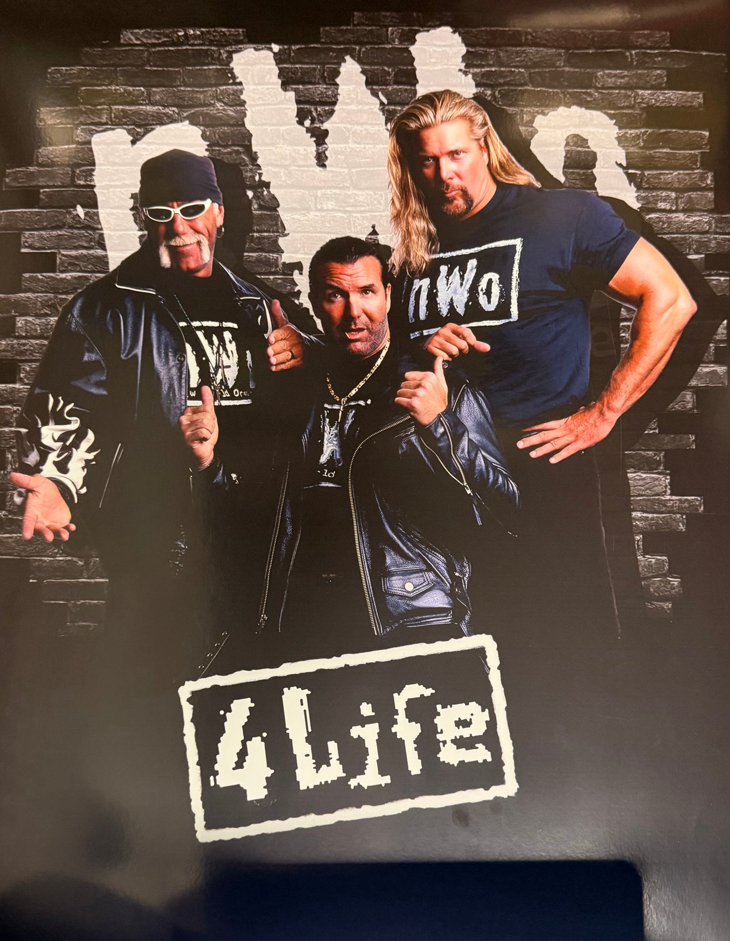 Hulk Hogan NWO 4 Life Group 16x20 Unsigned Poster