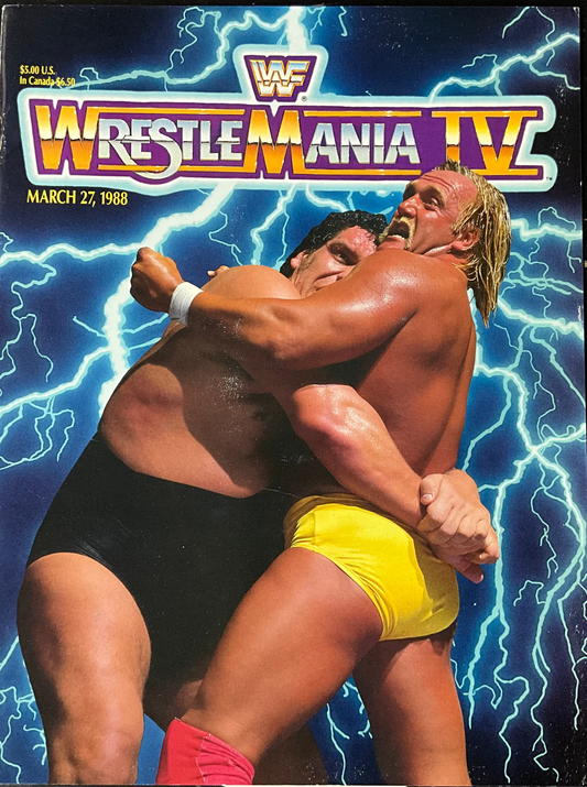 Wrestlemania IV Program Magazine