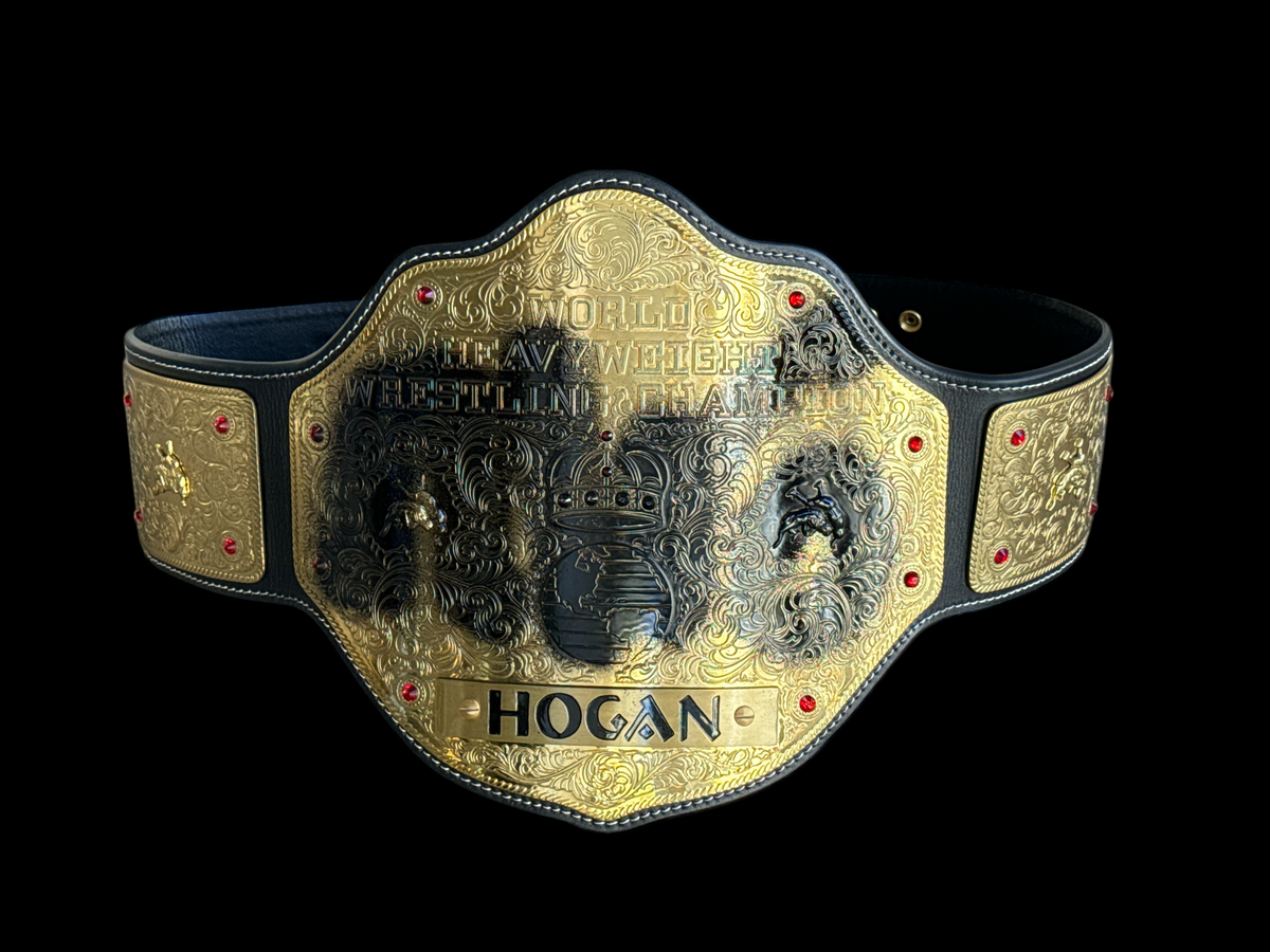 Spraypaint UNSIGNED Brass Replica Belt – Hulk Hogan's Wrestling Shop