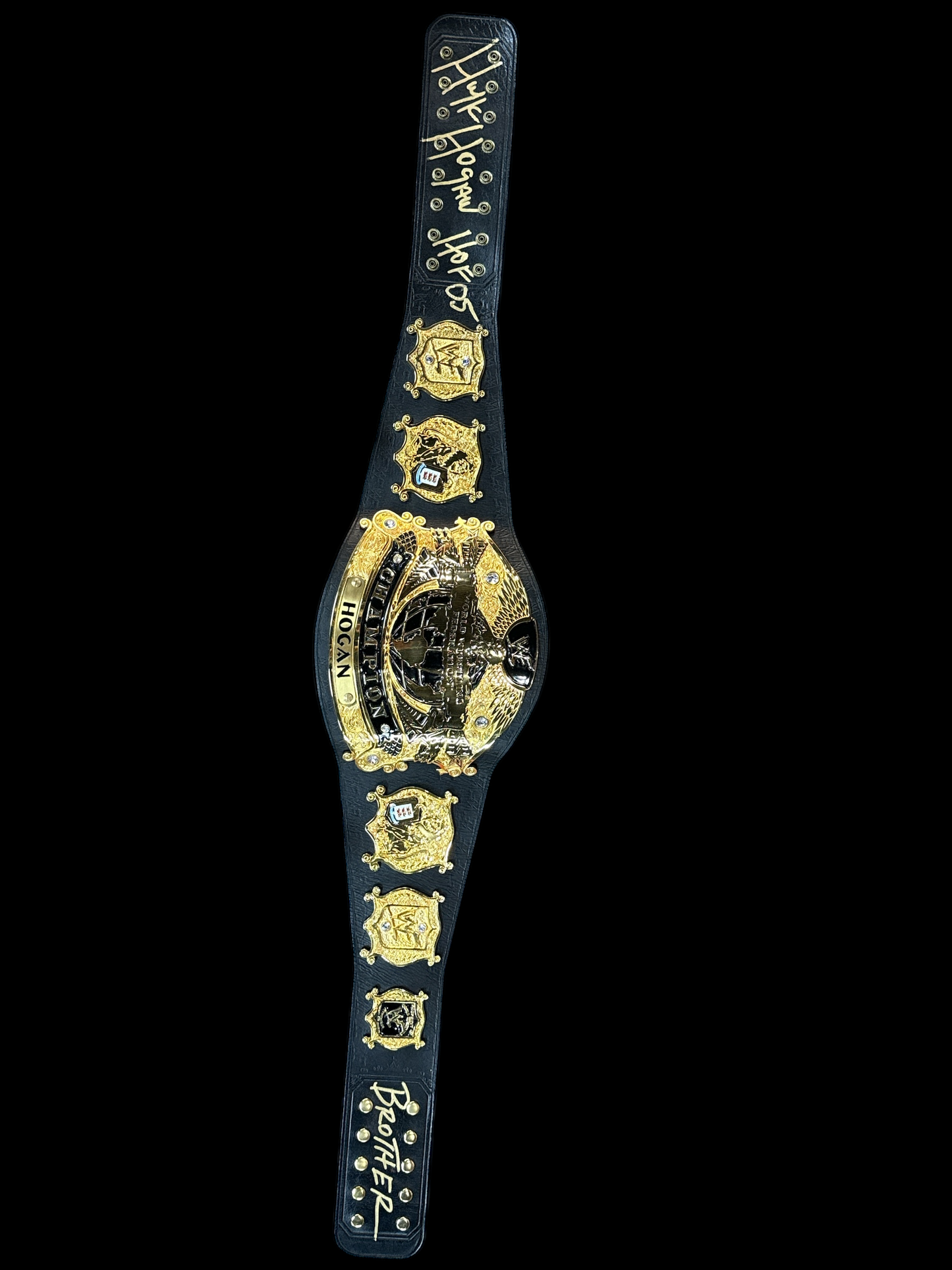 24kt Gold Plated Hulk Hogan Undisputed World Heavyweight Championship SIGNED Replica Title Belt