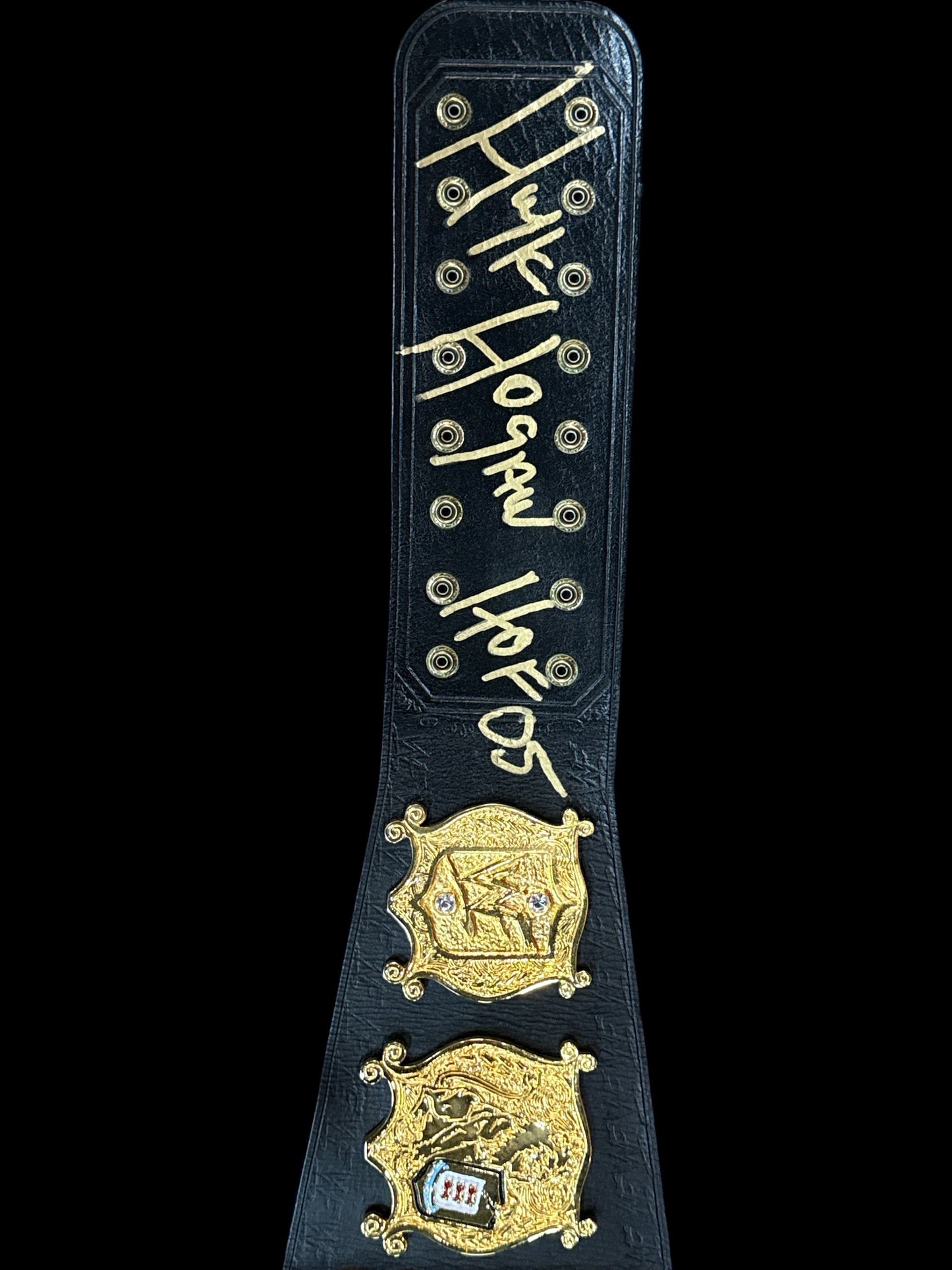 24kt Gold Plated Hulk Hogan Undisputed World Heavyweight Championship SIGNED Replica Title Belt