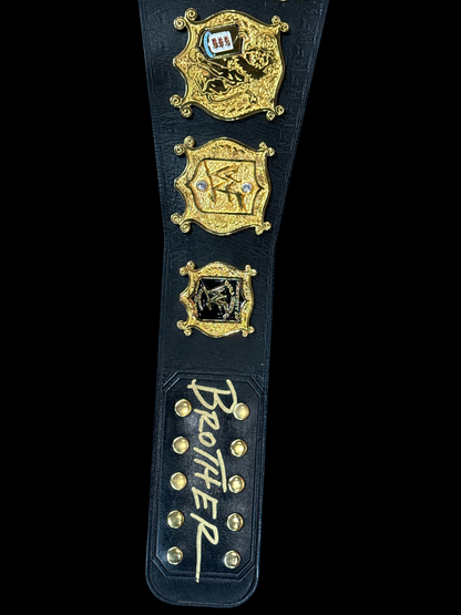 24kt Gold Plated Hulk Hogan Undisputed World Heavyweight Championship SIGNED Replica Title Belt