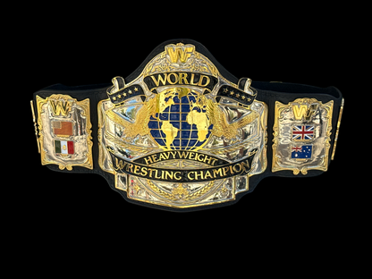 WWF 1987 Hulk Hogan Signed Title Belt 24KT