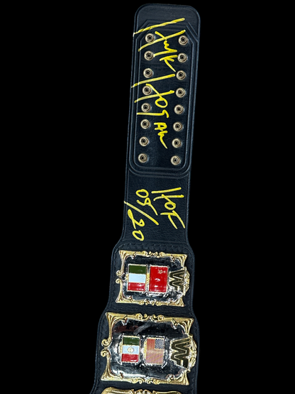 WWF 1987 Hulk Hogan Signed Title Belt 24KT