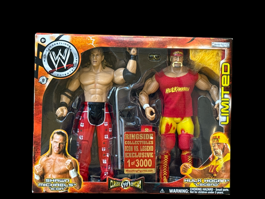 WWE 1 of 3000 Shawn Michaels VS Hulk Hogan Limited Edition Exclusive Unsigned Action Figure