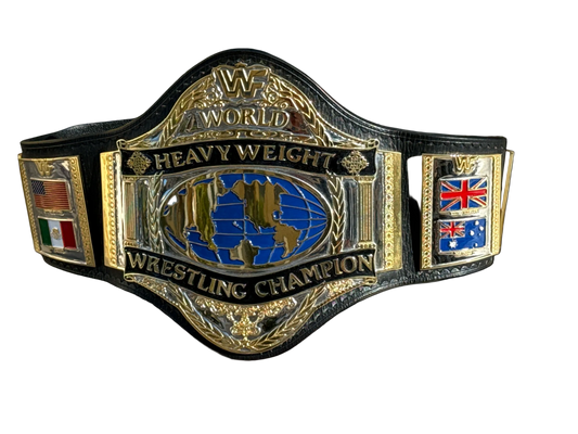 Signed Brass 1986 World Heavyweight Championship Replica Title Belt
