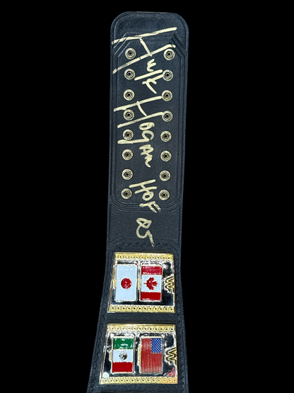 Brass 1986 World Heavyweight Championship SIGNED Replica Title Belt