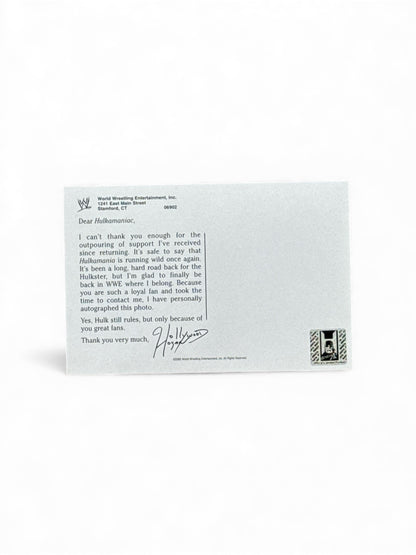 Hulk Hogan Original Signed Post Card