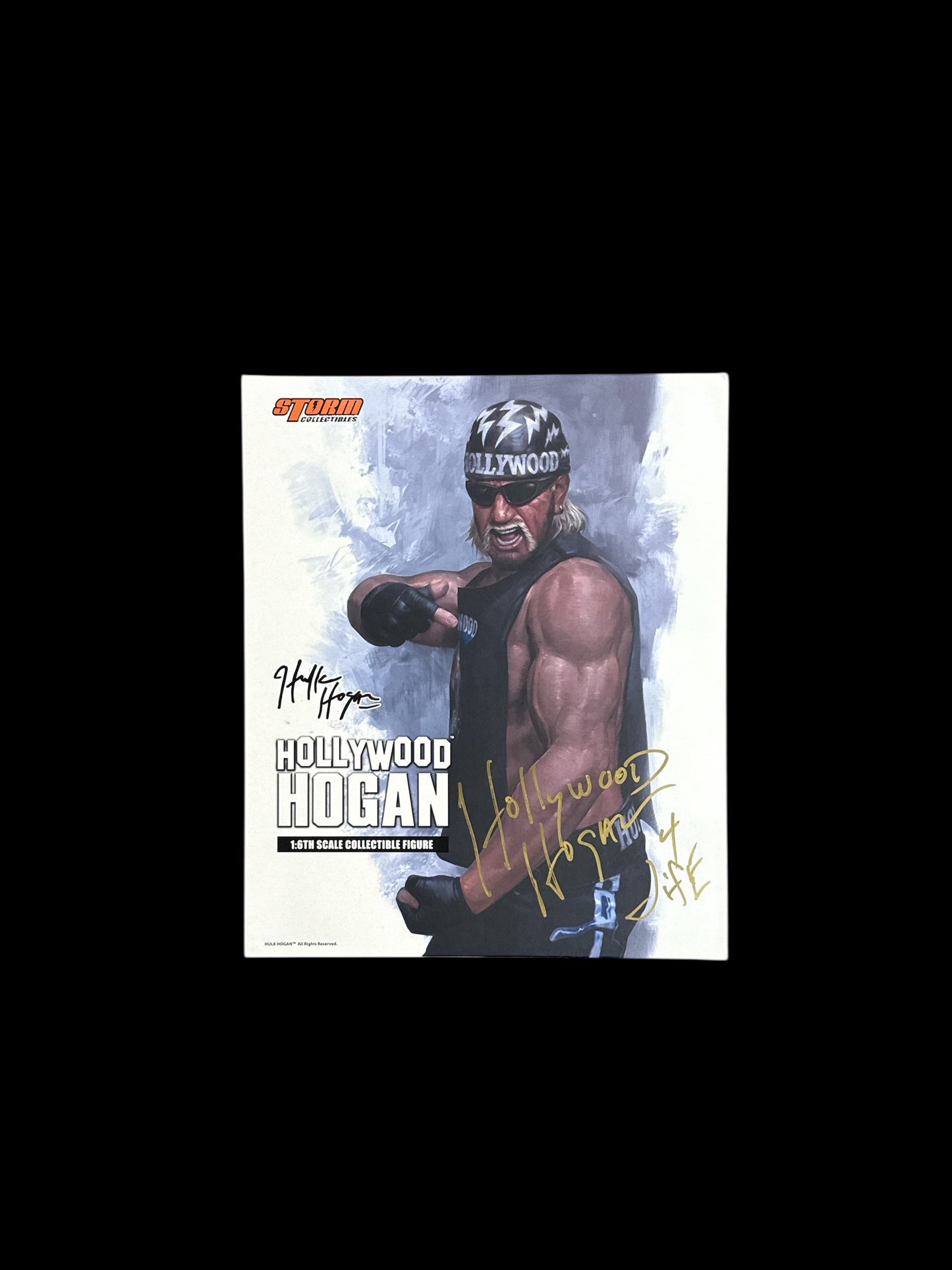 2017 Storm Collectibles 1:6 Scale Hollywood Hogan signed twice