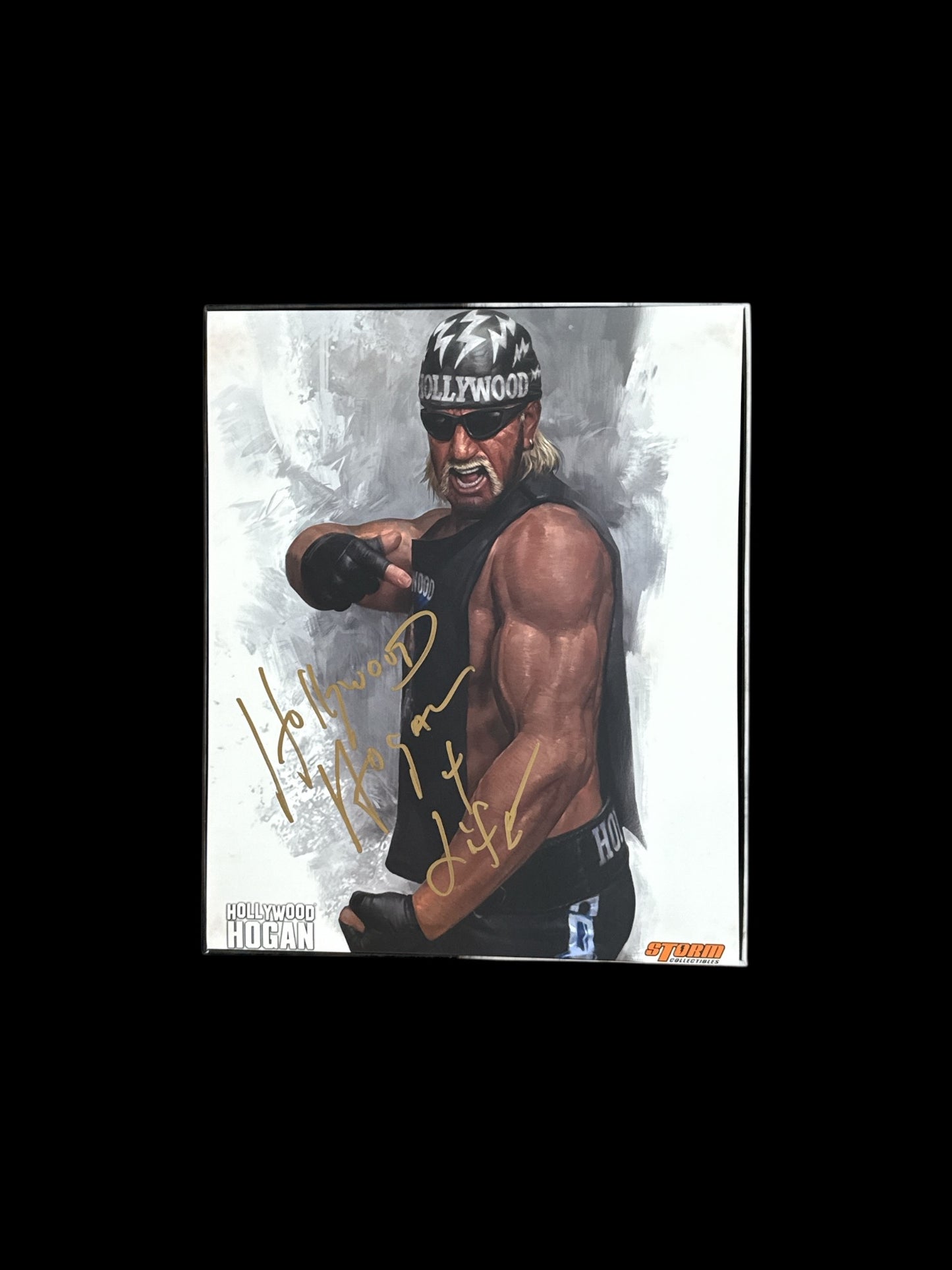 2017 Storm Collectibles 1:6 Scale Hollywood Hogan signed twice