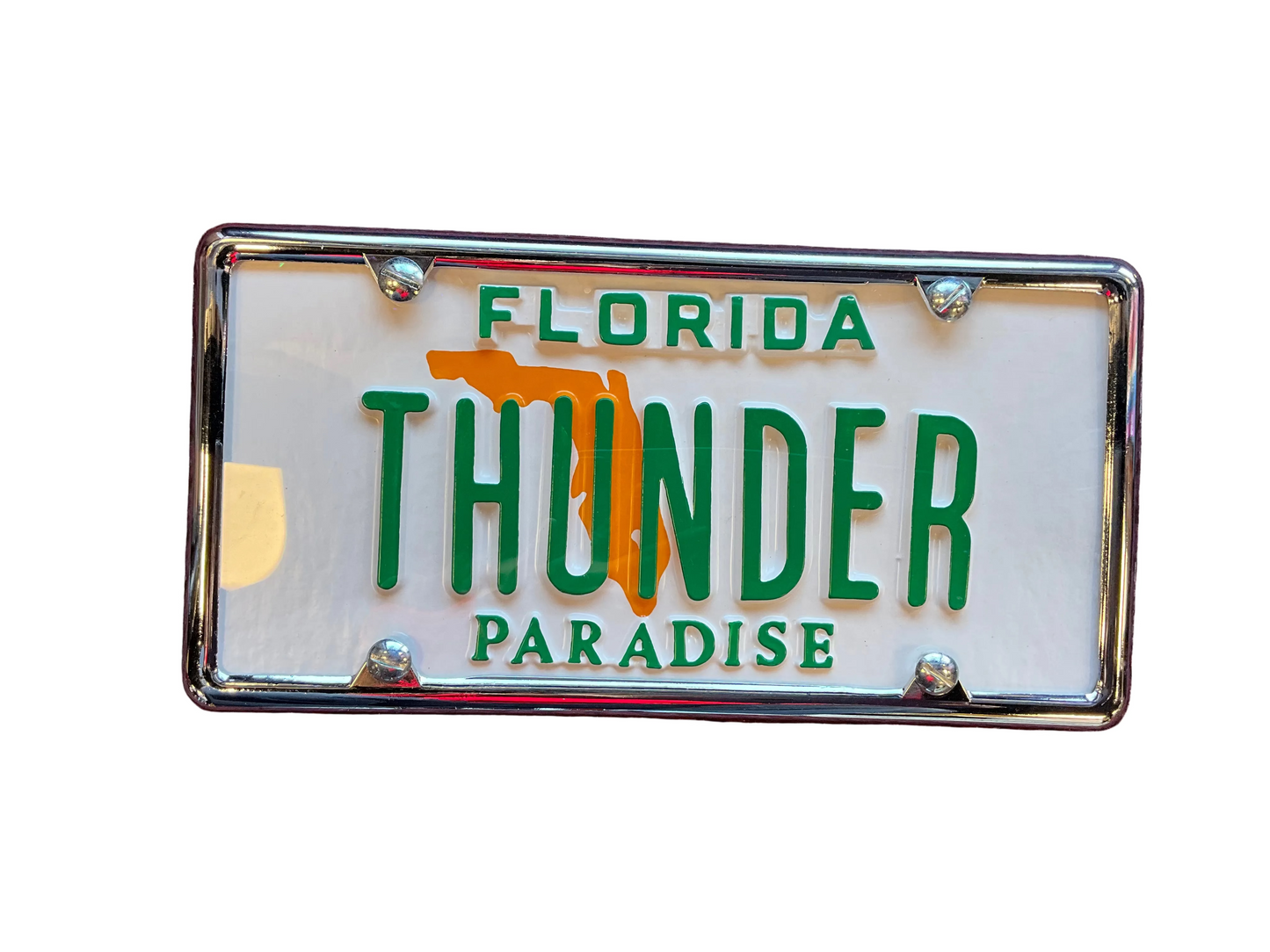 Thunder Paradise License Plate