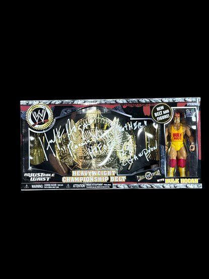 Hulk Hogan Signed WWE Classic Superstars Figure & Belt