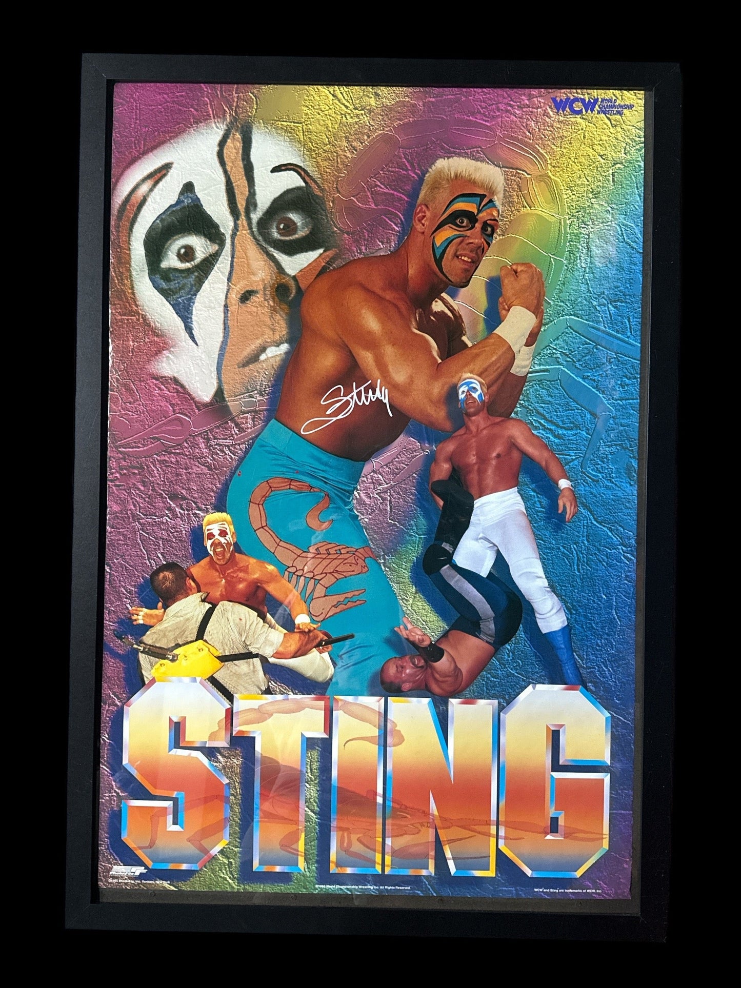Original Sting Signed Poster 23 1/2 x 35