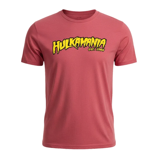 Soft Red Hulkamania Adult T-Shirt