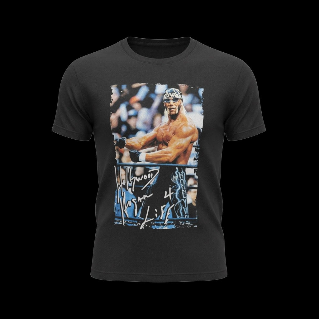 Black Sublimated Hollywood Hogan 4 Life Youth T shirt