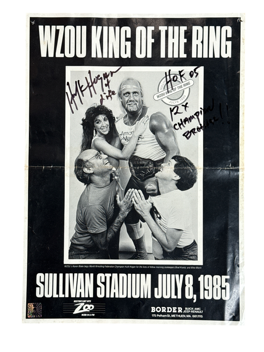Autographed Original Hulk Hogan 12x17 Poster
