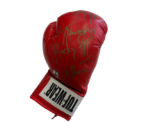 Signed Hulk Hogan Rocky lll Tuf Wear Glove