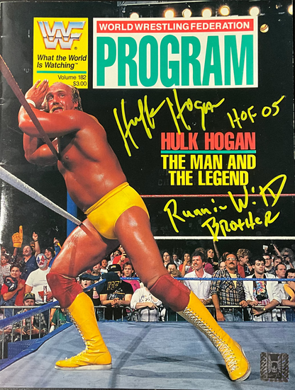 WF Word Wrestling Program Signed Volume 182