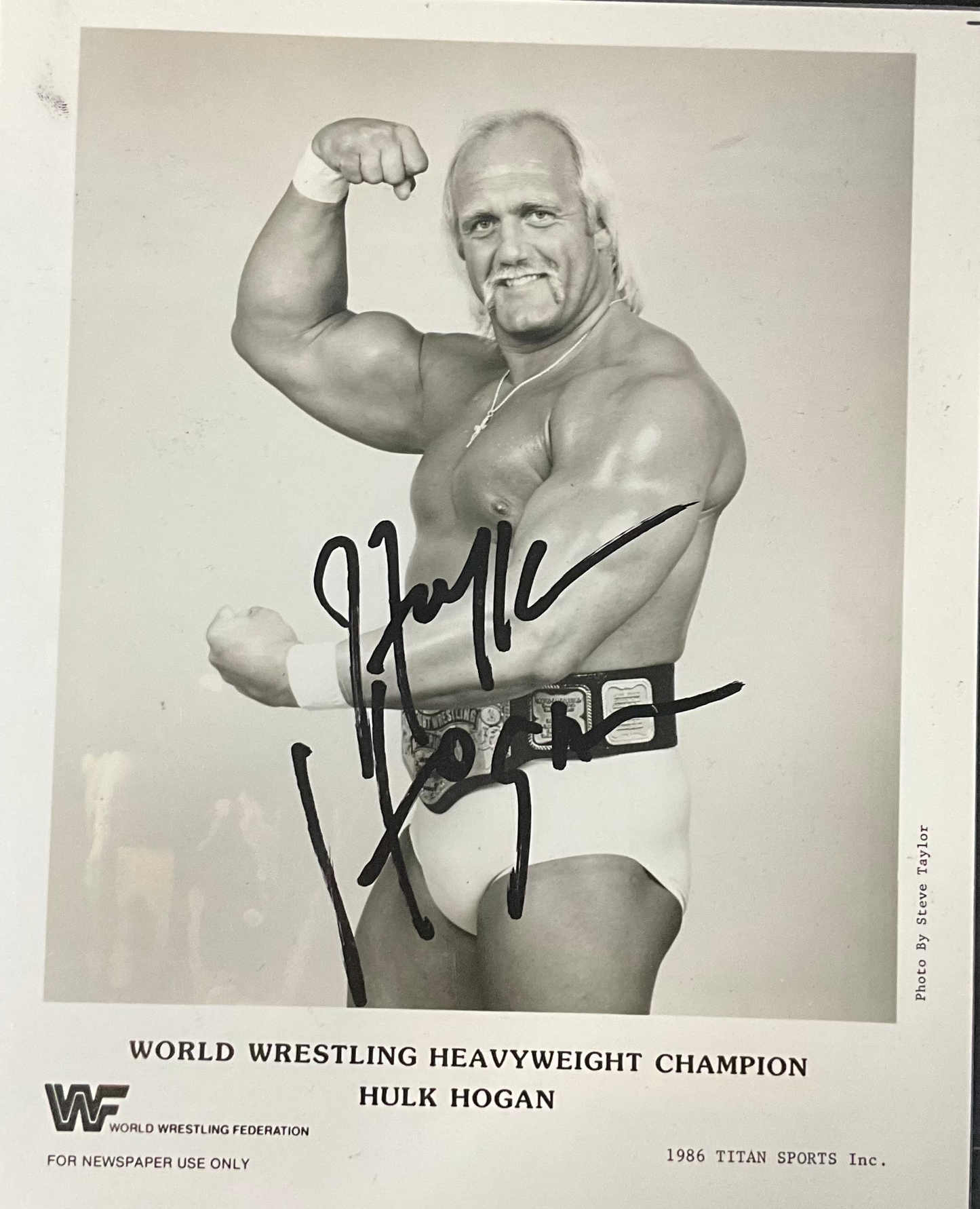 Consignment SR - WF 1986 Titan Sports Original Heavyweight Champion Hulk Hogan