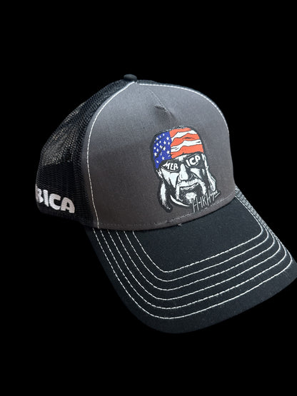 Hollywood Hulk Hogan Merica Trucker Hat