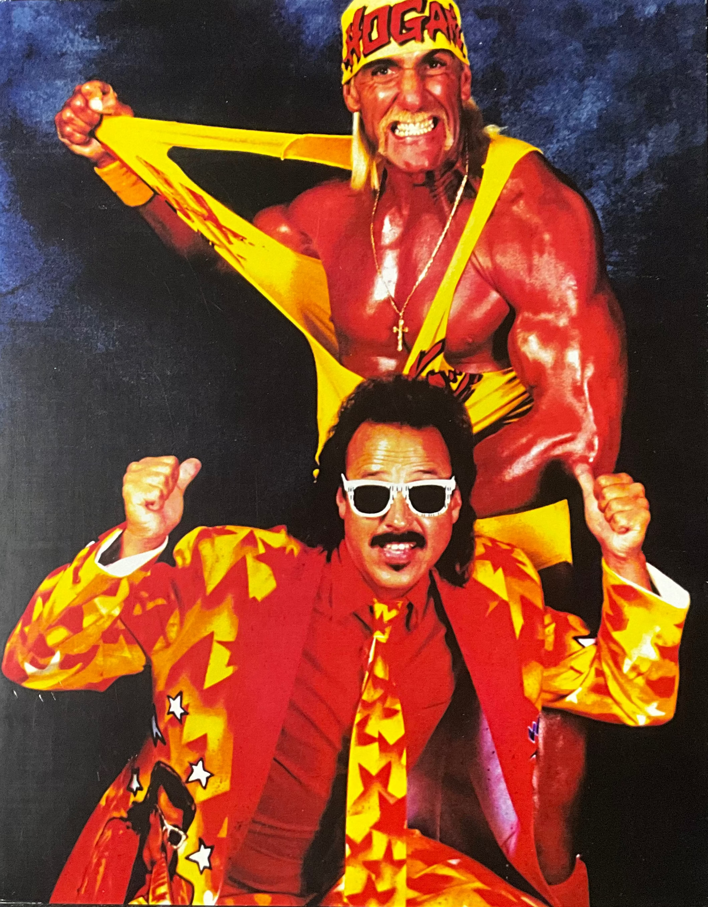 Hulk Hogan and Jimmy Hart Unsigned 8x10 Photo