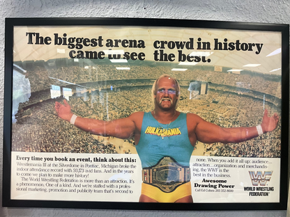 Hulk Hogan Signed Wrestlemania III Pontiac Silverdome Seat #3
