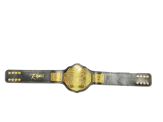 Mini Big Gold Belt Title Kevin Nash Signed