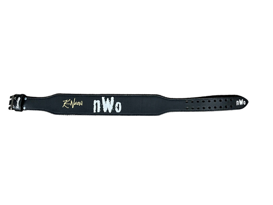 Black NWO Cardillo Weight belt Signed by Kevin Nash