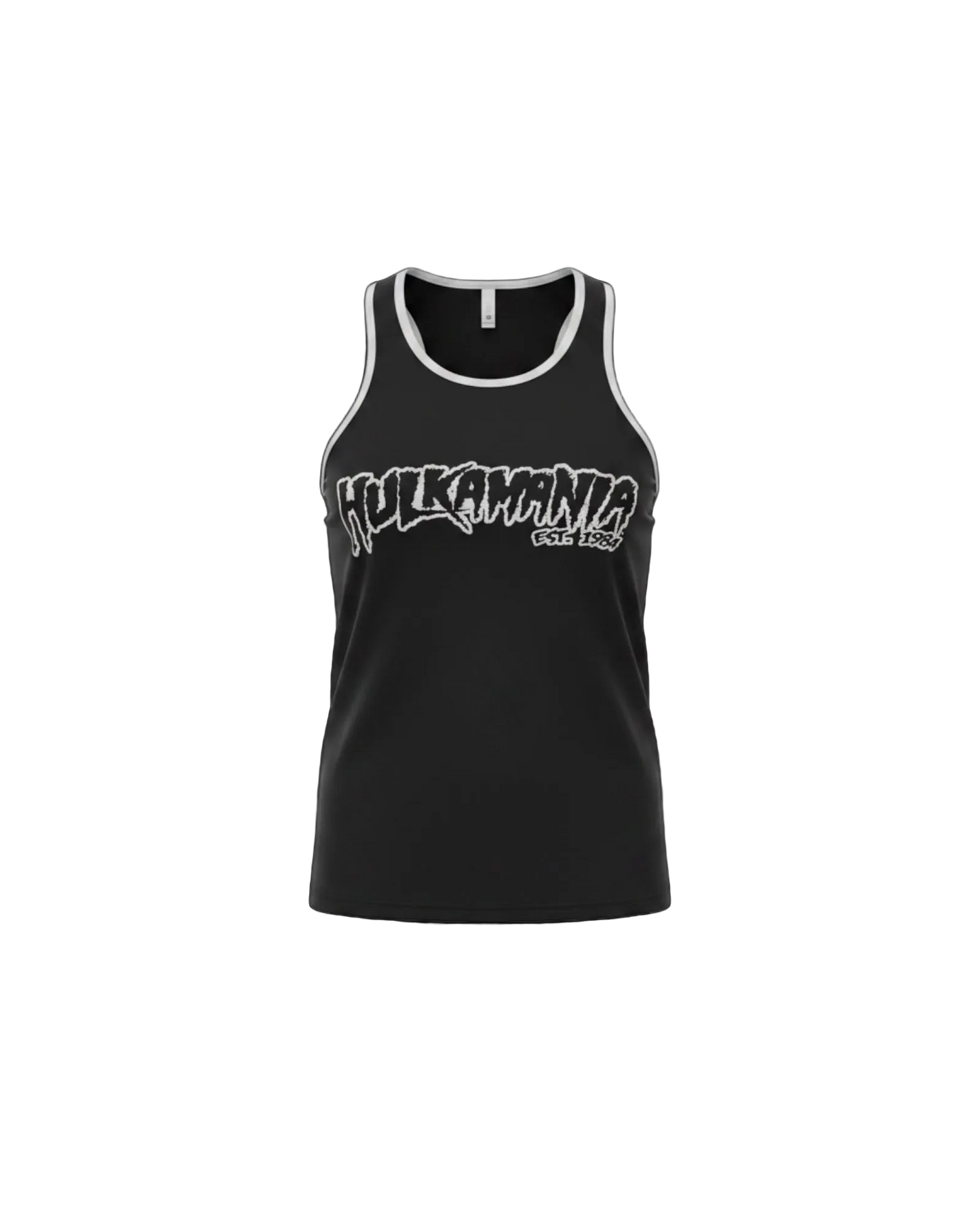 Mens Black Hulkamania Reflective Tank Top