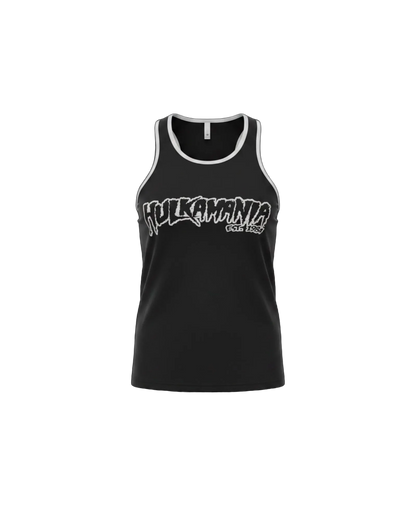 Mens Black Hulkamania Reflective Tank Top