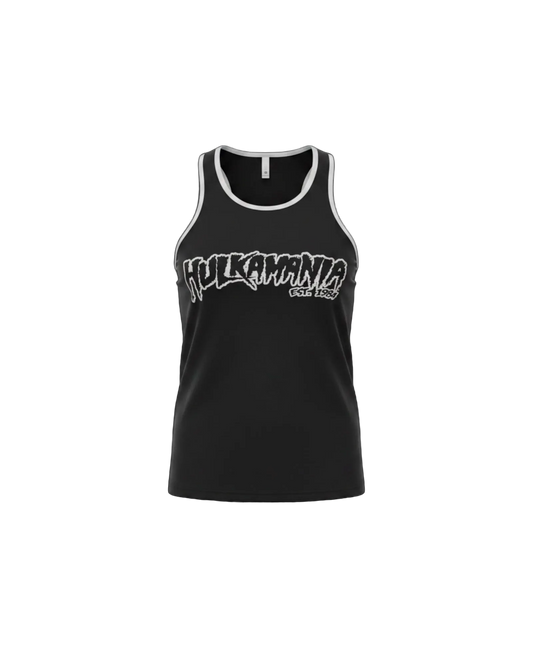 Mens Black Hulkamania Reflective Tank Top