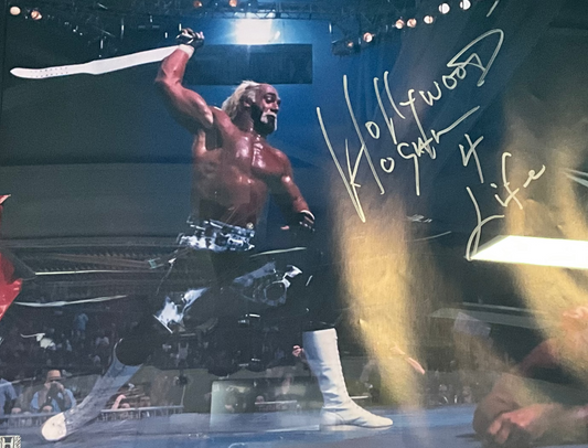 Hollywood Hogan & Ric Flair Signed 16x20 Poster