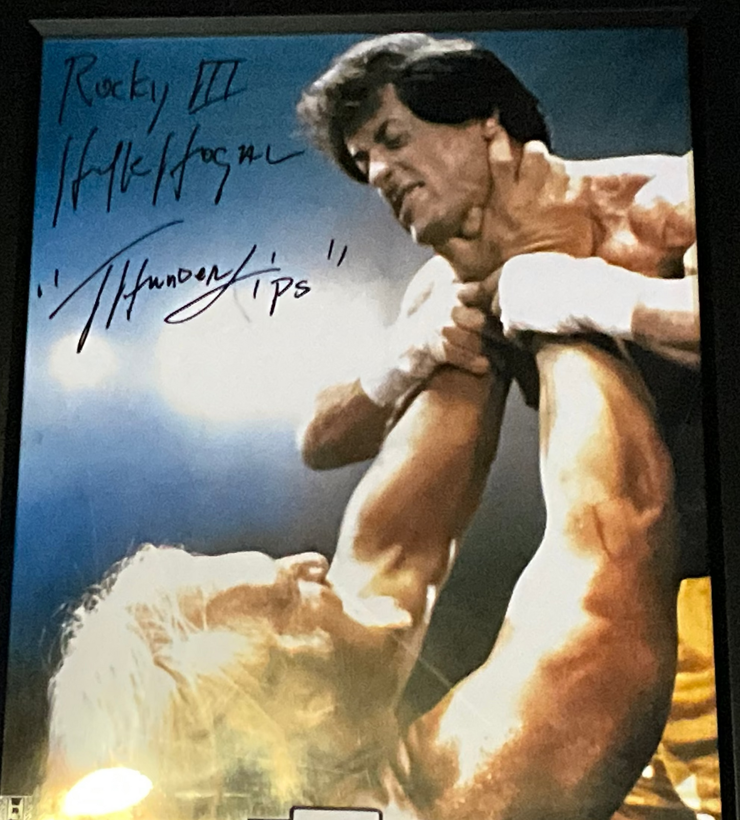Rocky III 16x20 Signed By Hulk Hogan