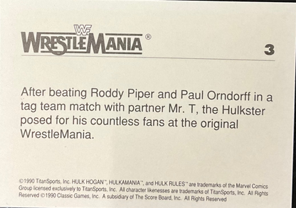 WWF Classic Trading Card # 3
