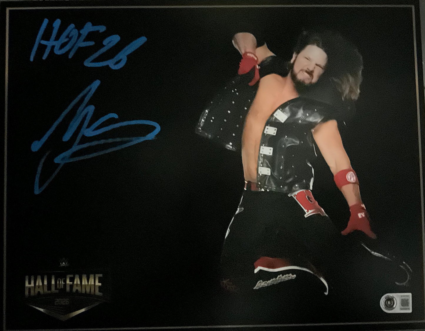 AJ Styles Signed WWE Original  11x14 Photo