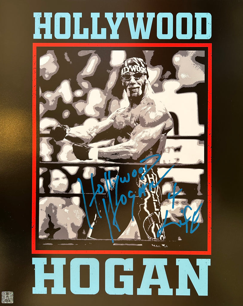 Hollywood Hogan Snapshot Autographed 16x20 Poster