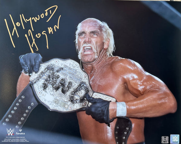 Authentic WWE Fanatics "Hollywood" Hulk Hogan nWo Autographed 16x20 Poster