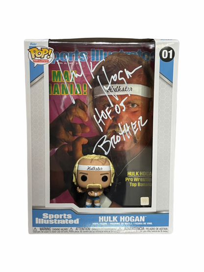 Signed Hulk Hogan Sports Illustrated Magazine Cover Funko Pop! #01