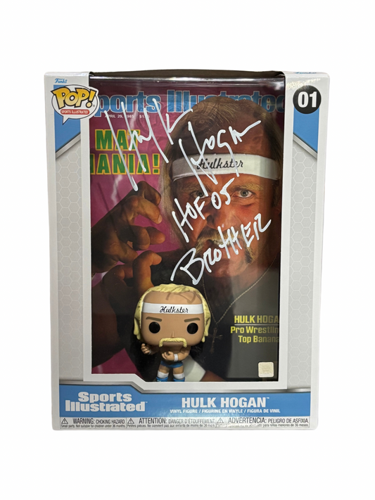 Signed Hulk Hogan Sports Illustrated Magazine Cover Funko Pop! #01